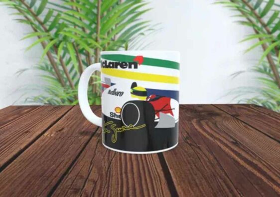 Caneca Ayrton Senna F1