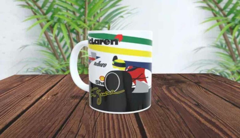 Caneca Ayrton Senna F1